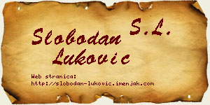 Slobodan Luković vizit kartica